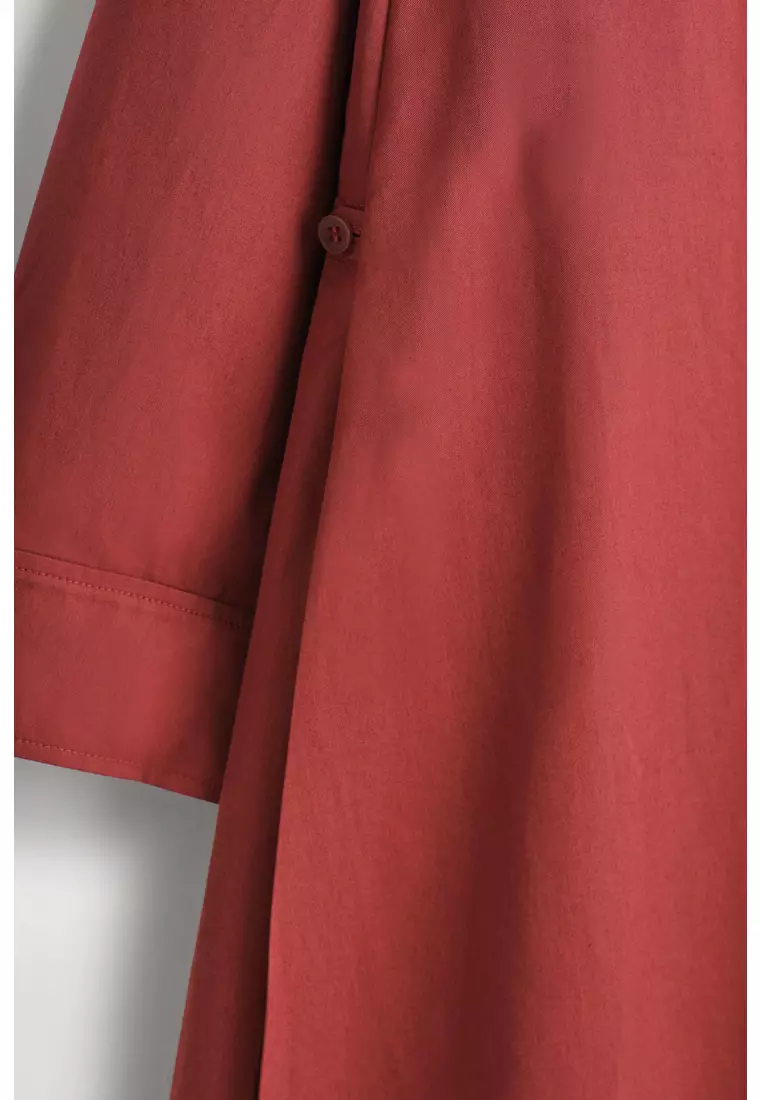 VOLUMINOUS MAXI SHIRT DRESS