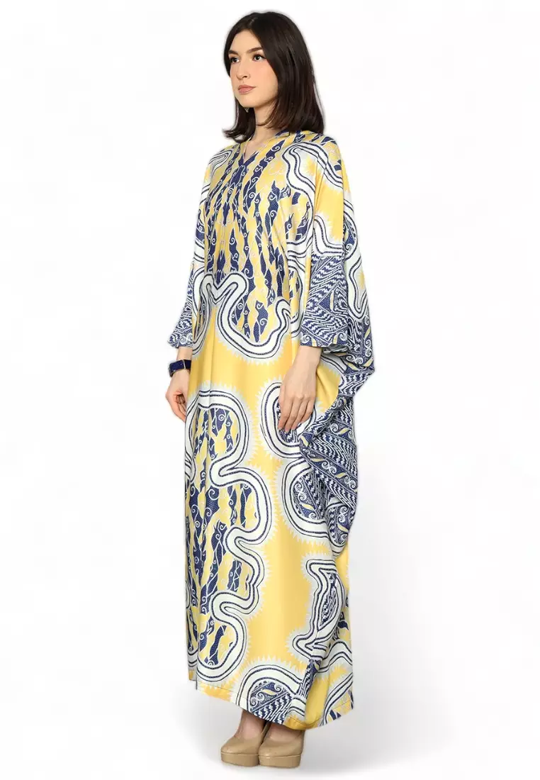 Kanzi Long Sleeve Batik Kaftan