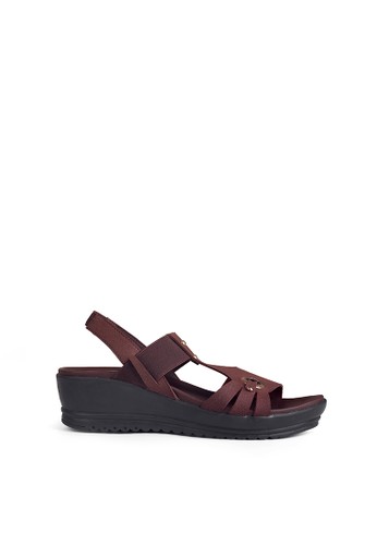 Jual Fransisca Renaldy Sandal Wedges Wanita Dengan Tali Belakang