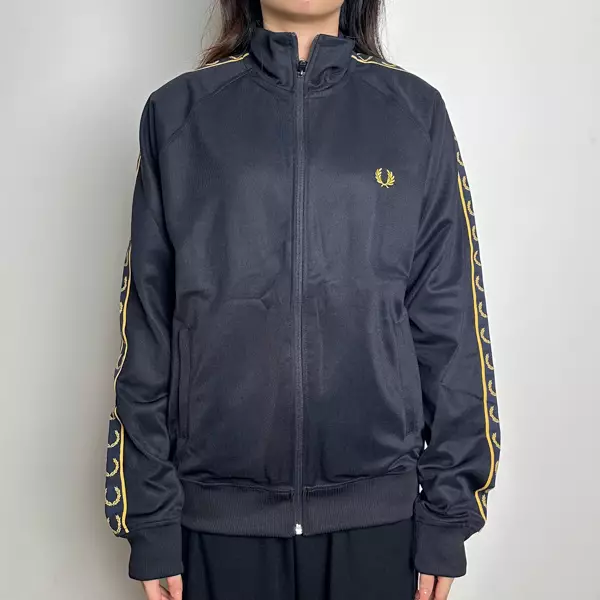 Navy Fred Perry Track Jacket Mens Fred Perry Sportswear Casual