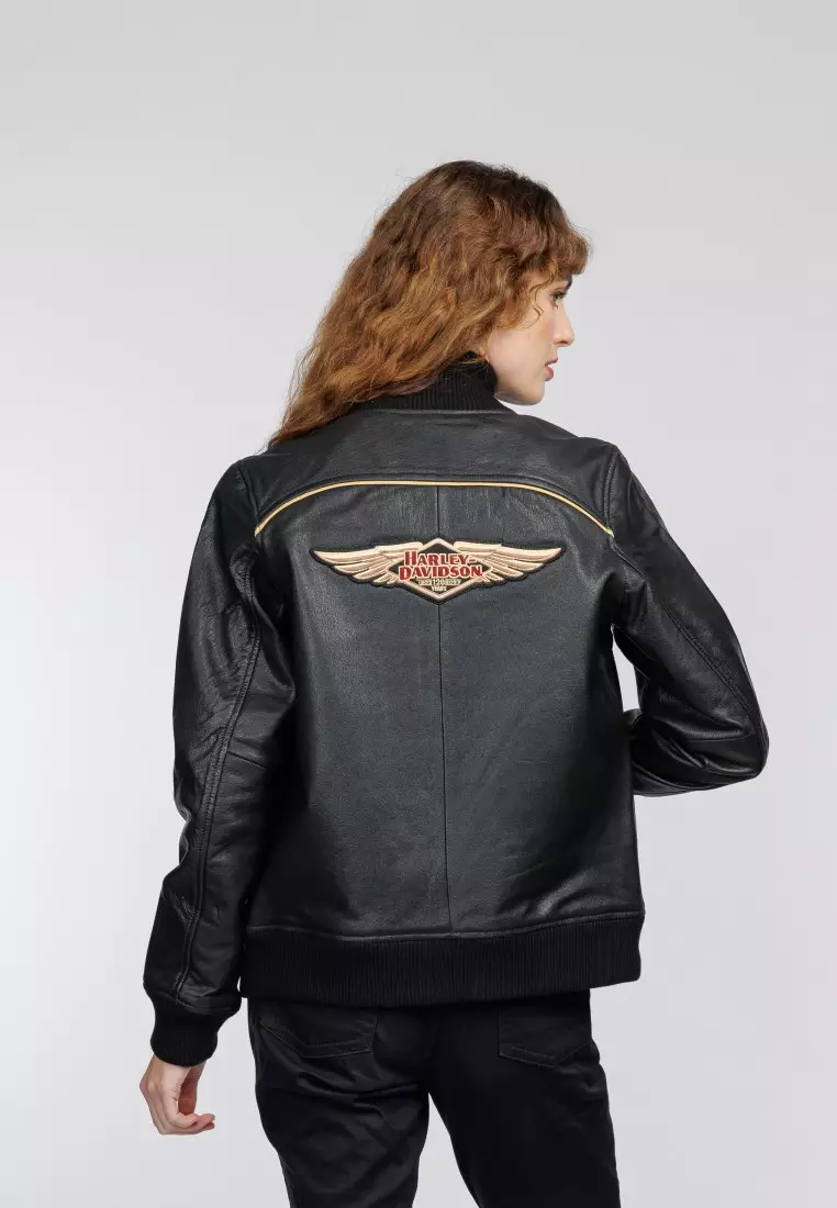 Buy Harley-Davidson 120th Anniversary Bomber Leather Jacket 2025 - Main Image