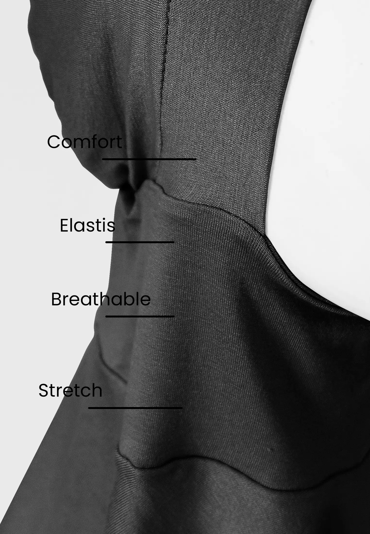 Inner Hijab Yara Ciput Premium - Black Ink