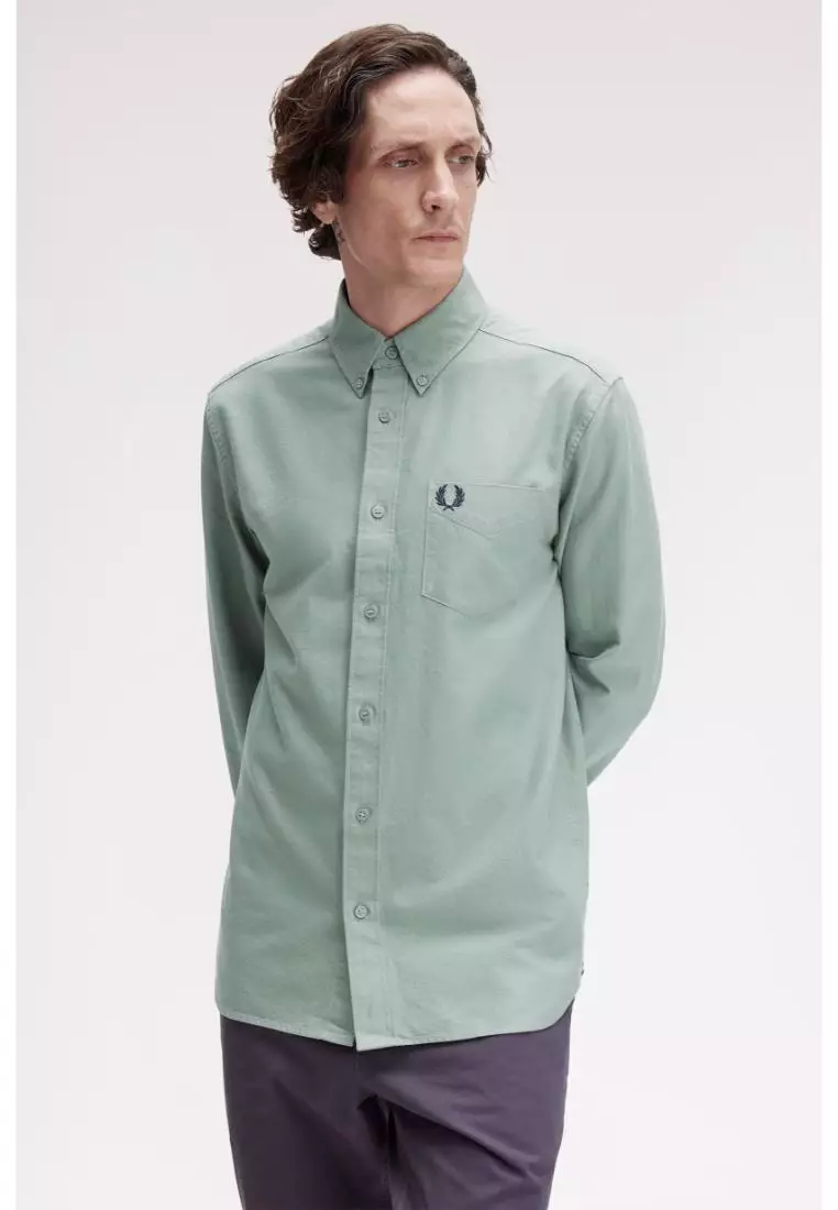 Fred Perry M5516 Oxford Shirt (Bayleaf)
