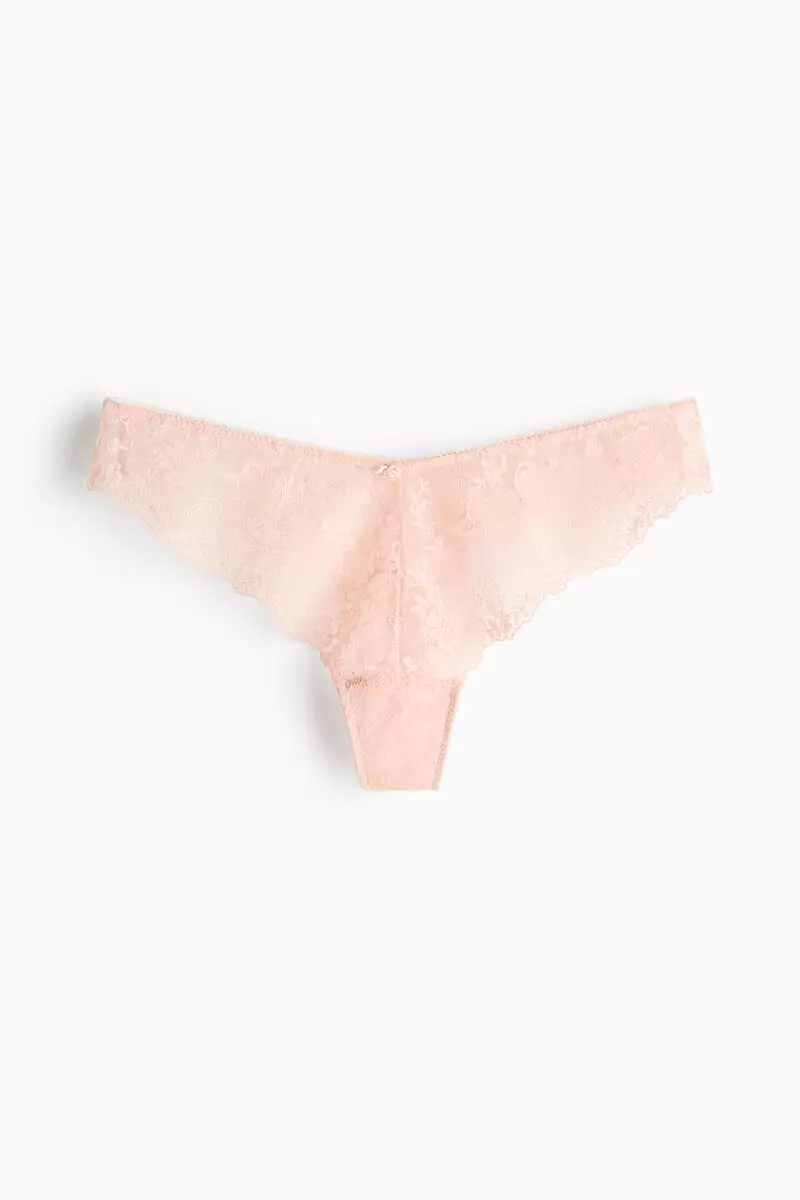 Embroidered thong briefs