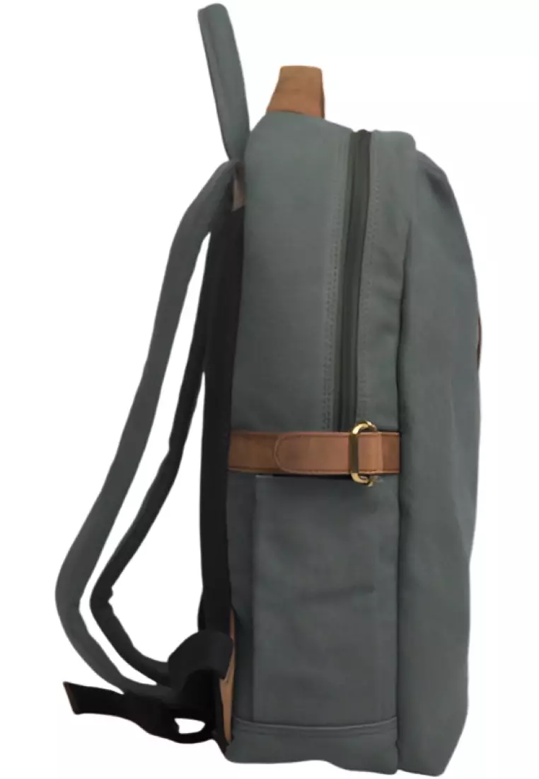 Buy Oxhide Canvas Leather Backpack Blue Canvas Backpack Leather