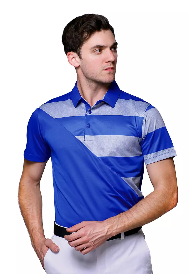 Jual Svingolf Svingolf Leeds Polo Baju Golf Blue Original 2024