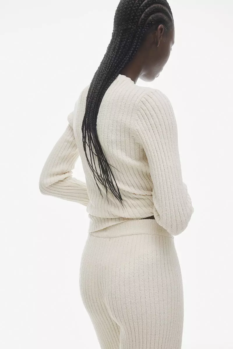 Buy H&M Rib-knit top Online | ZALORA Malaysia