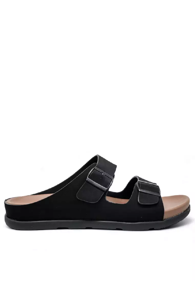Discount on Louis Cuppers  shoes - SKU: Louis Cuppers Men Slip On Faux Leather Classic Casual Sandals - 240441246