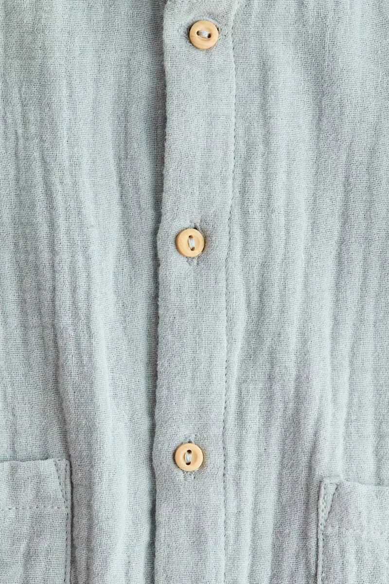 Cotton muslin romper suit