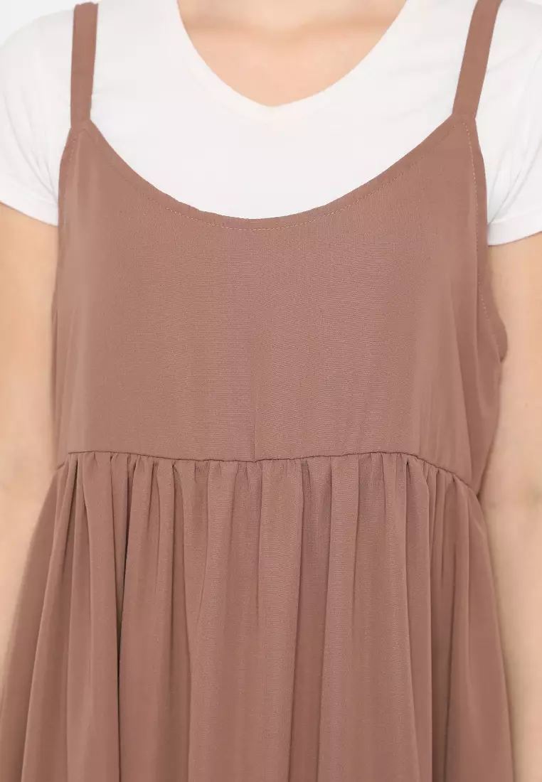Fayyana Overall Dress Brown