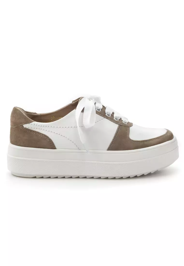Genuine leather sneakers discount