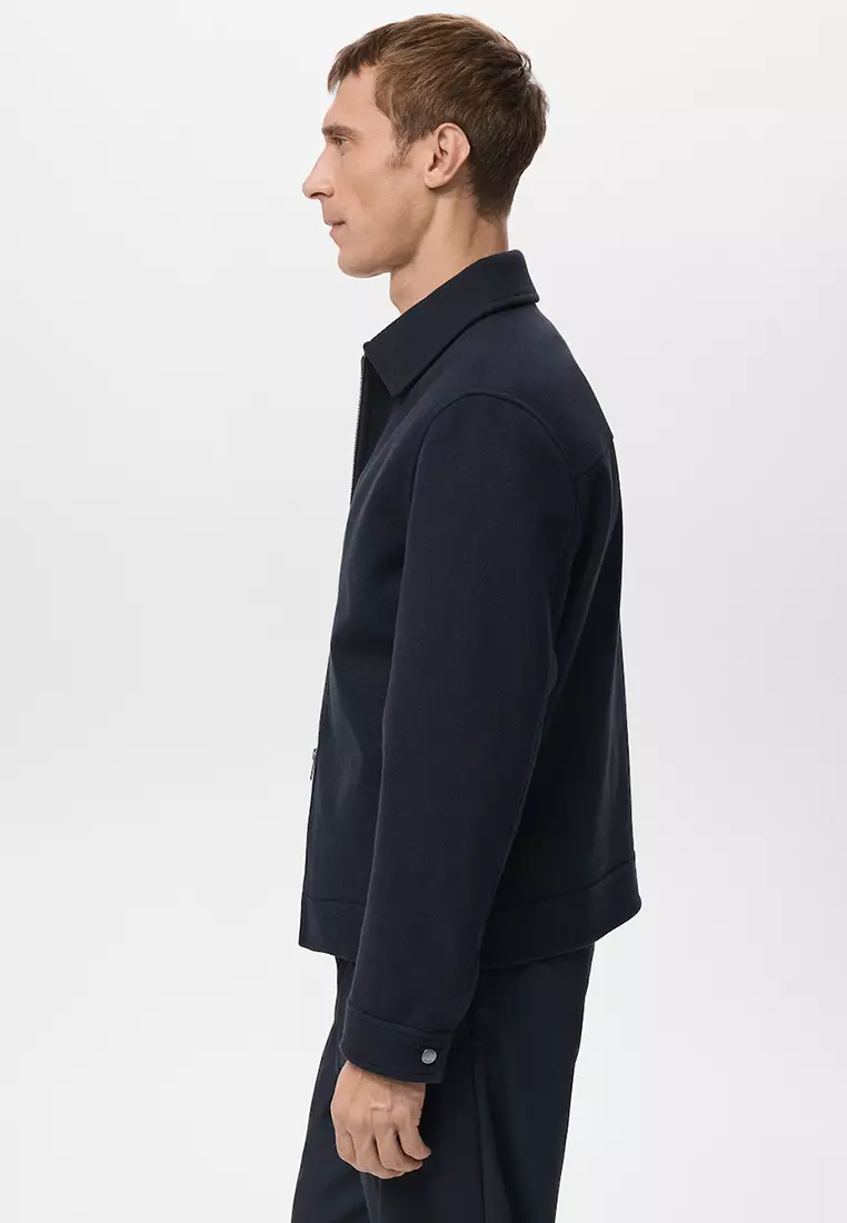 Wool Zip-Up Jacket