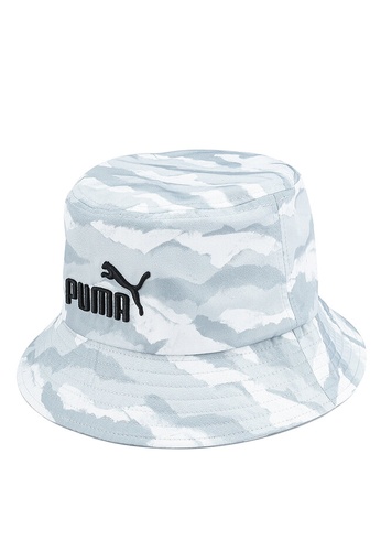 PUMA grey Core Bucket Hat 293D4AC981C666GS_1