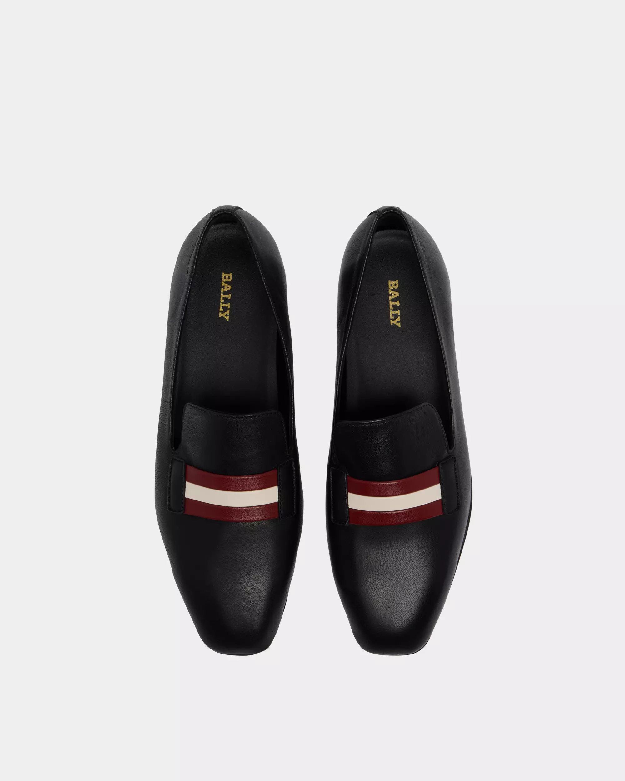 Caly O TSP Leather Flat Shoes - Black