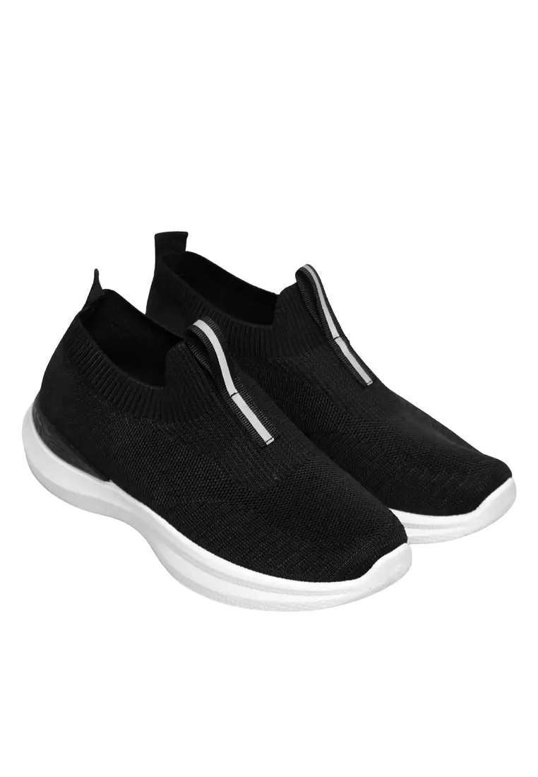 Dr. Kevin Sepatu Olahraga Sport Wanita Sneakers Rajut Slip On 589-070
