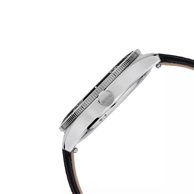 Jam Tangan Pria Mido Ocean Star 39 M026.907.17.051.00 Black Pattern Dial Dual Tone Textile And Leather Strap