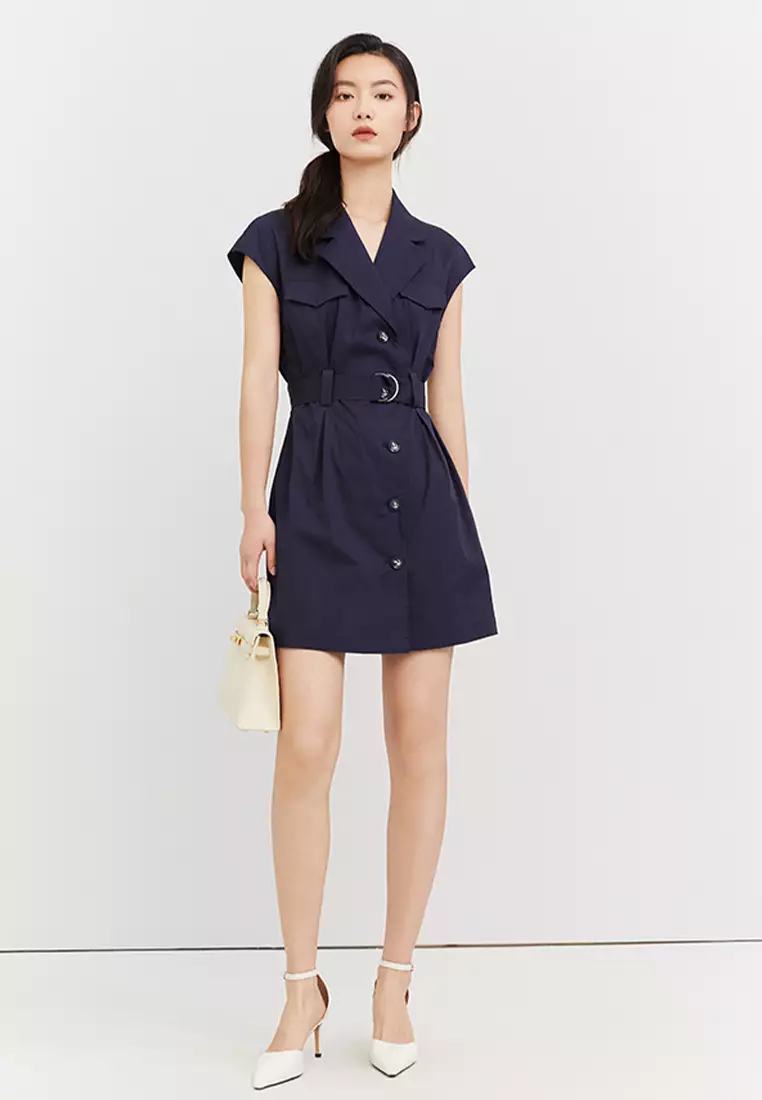 Utility Midi Shirt Dress