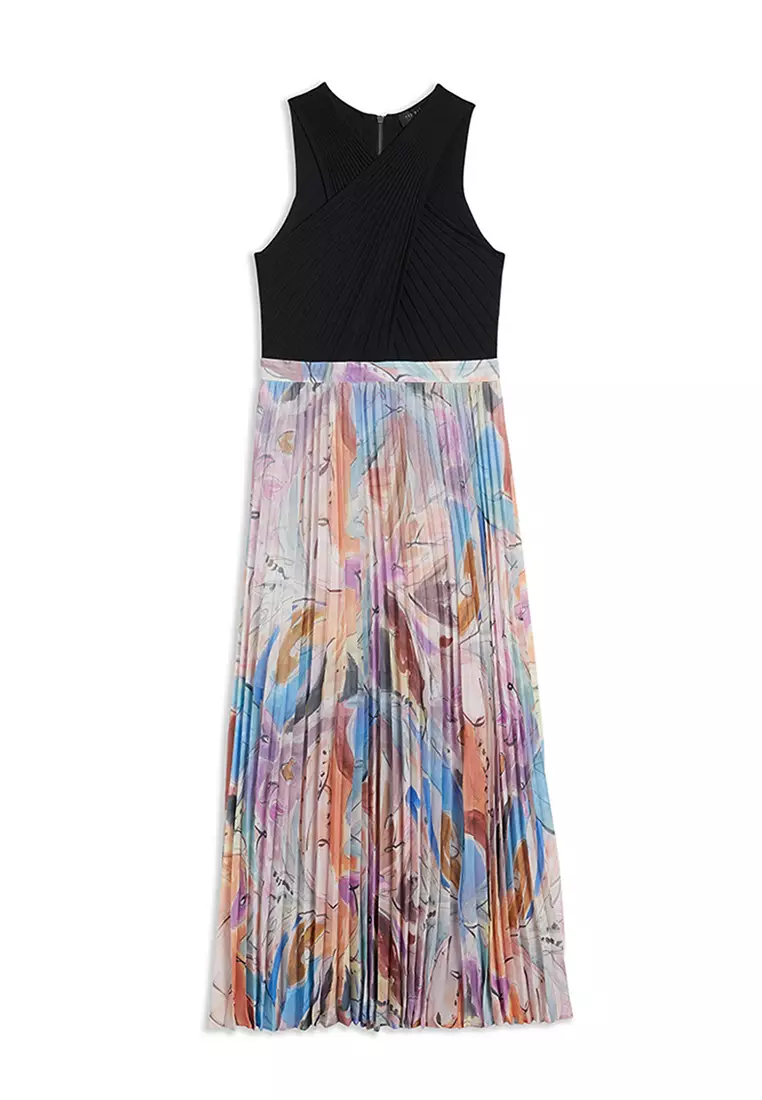 Coast bailey sales print pleated dress