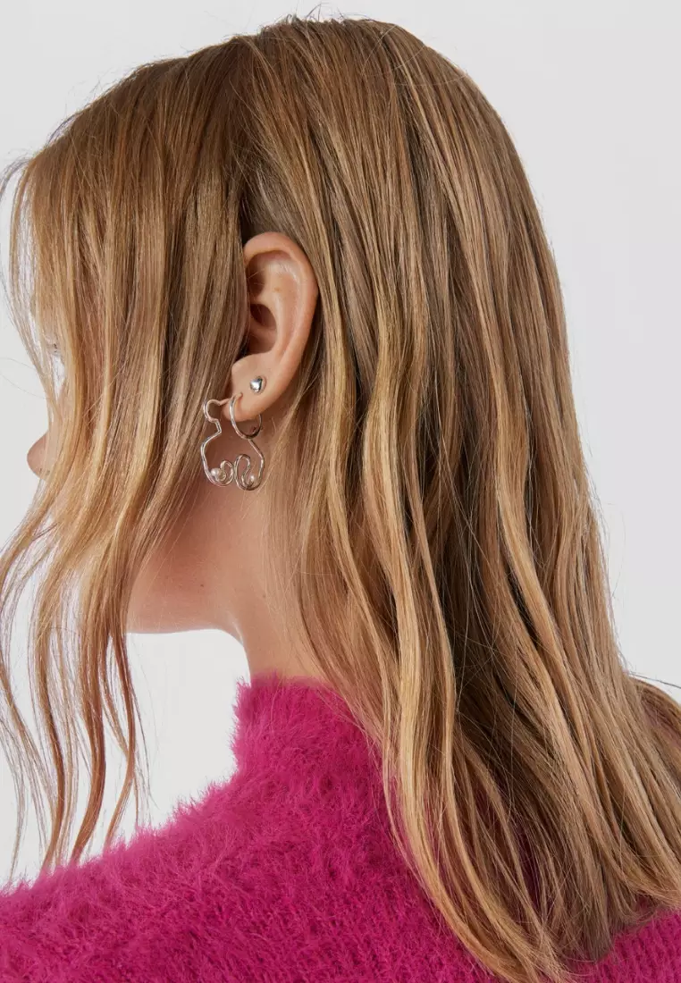 Tous TOUS Tsuri Silver Bear Earrings with Cultured Pearls 2023 | Buy Tous  Online | ZALORA Hong Kong