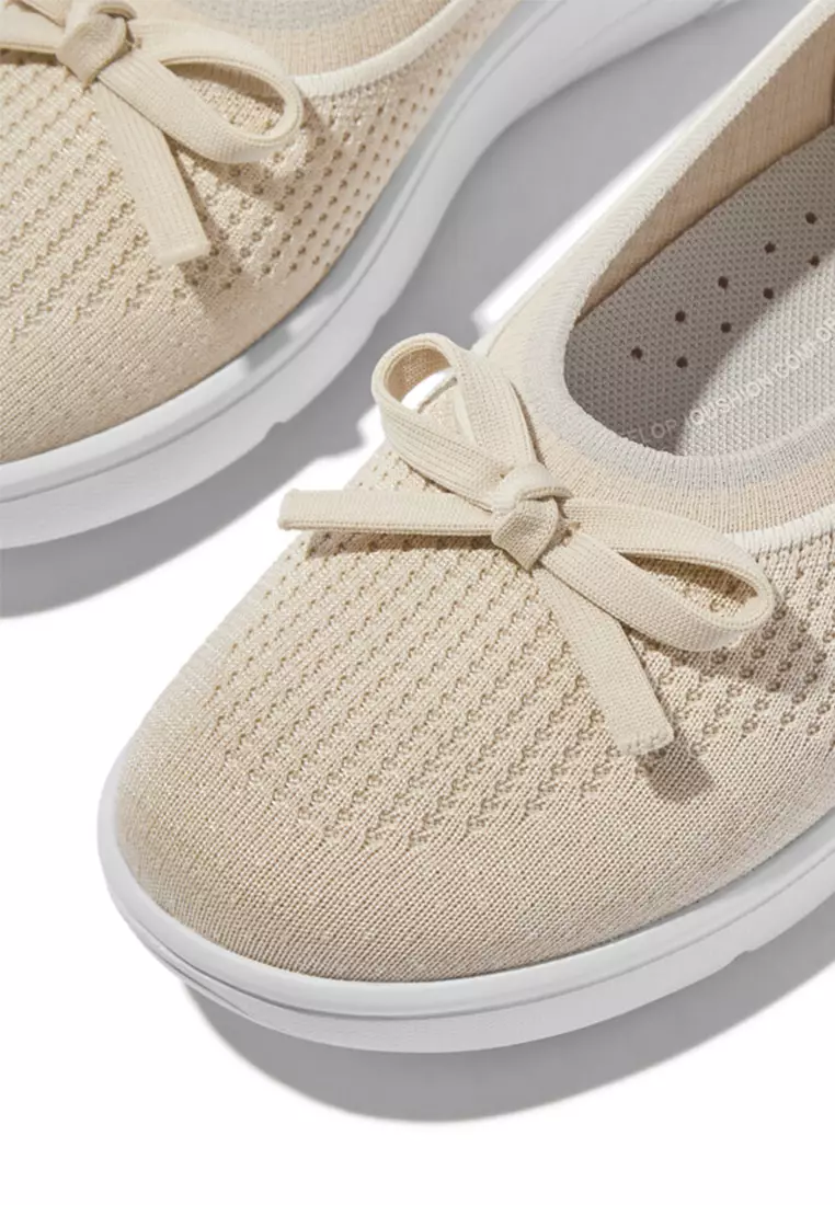 Super-q Bow Knit Ballerinas