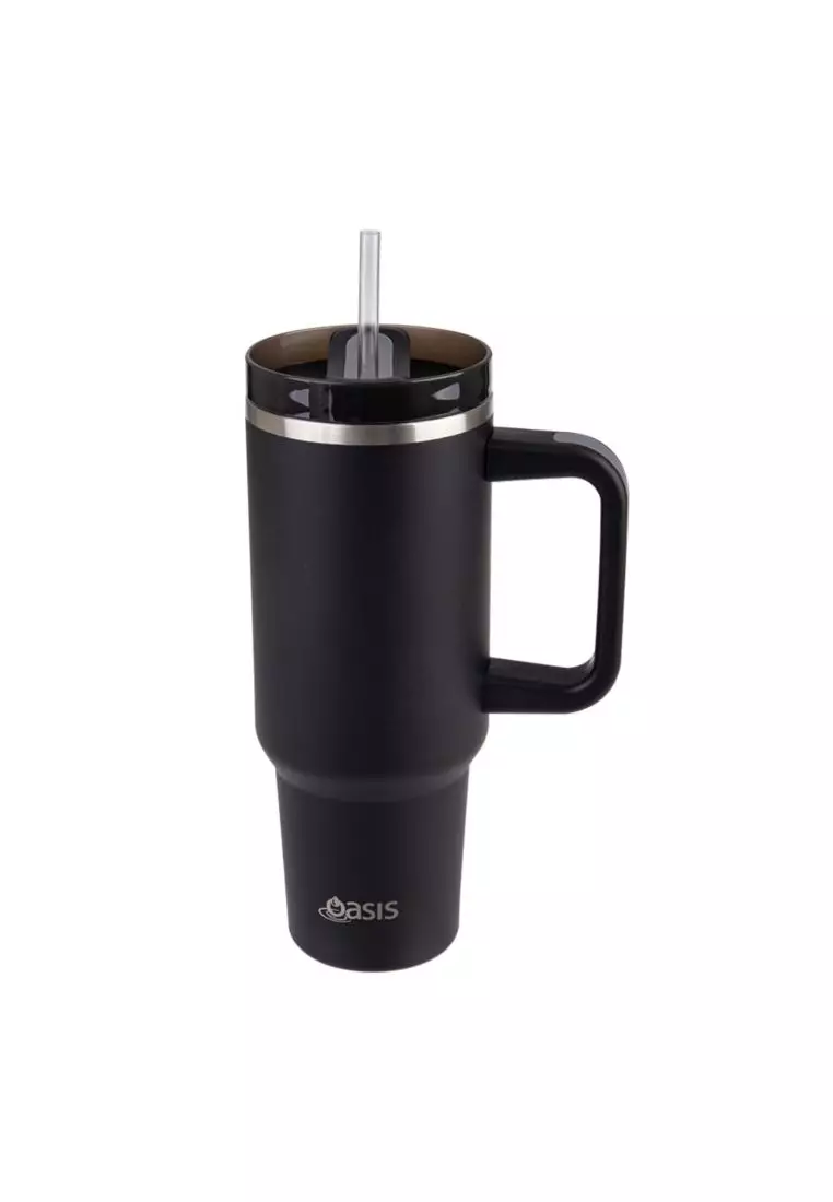 Oasis Stainless Steel Insulated Commuter Travel Tumbler 1.2L - Black