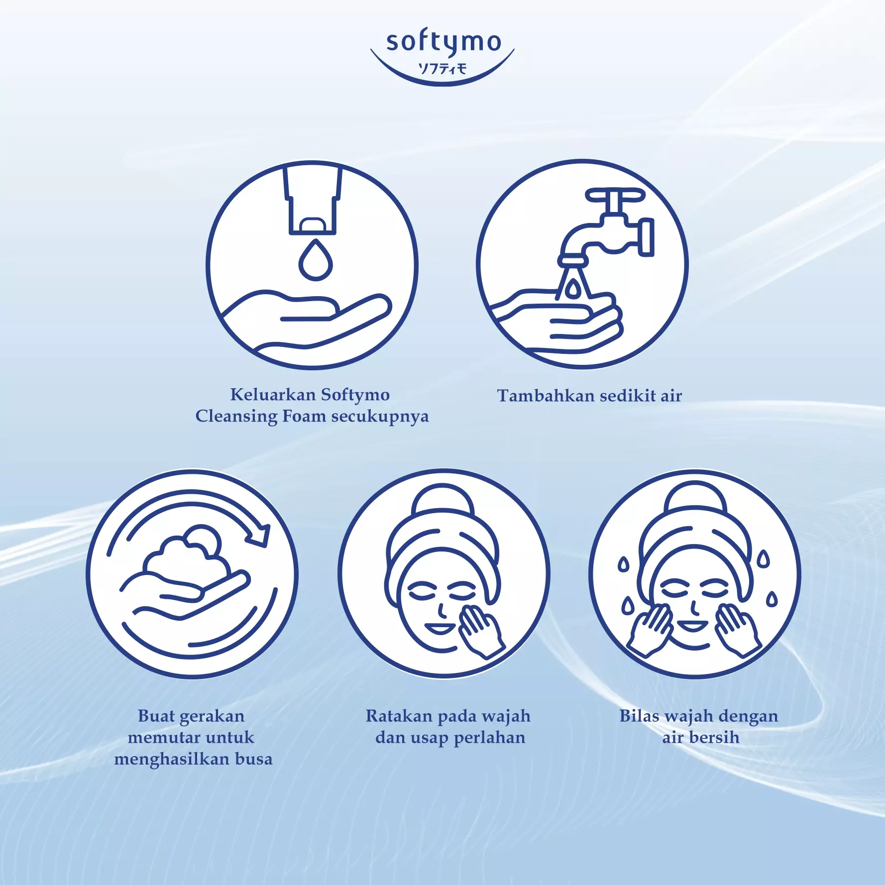 KOSE SOFTYMO Facial Cleansing Foam White 60gr (Travel Size Sabun Cuci Muka / Facial Foam) - For All Skin Types