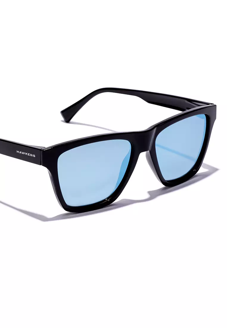HAWKERS One Ls Rodeo Polarized Black Chrome Sunglasses For Men And Women, Unisex. Official Product Designed In Spain