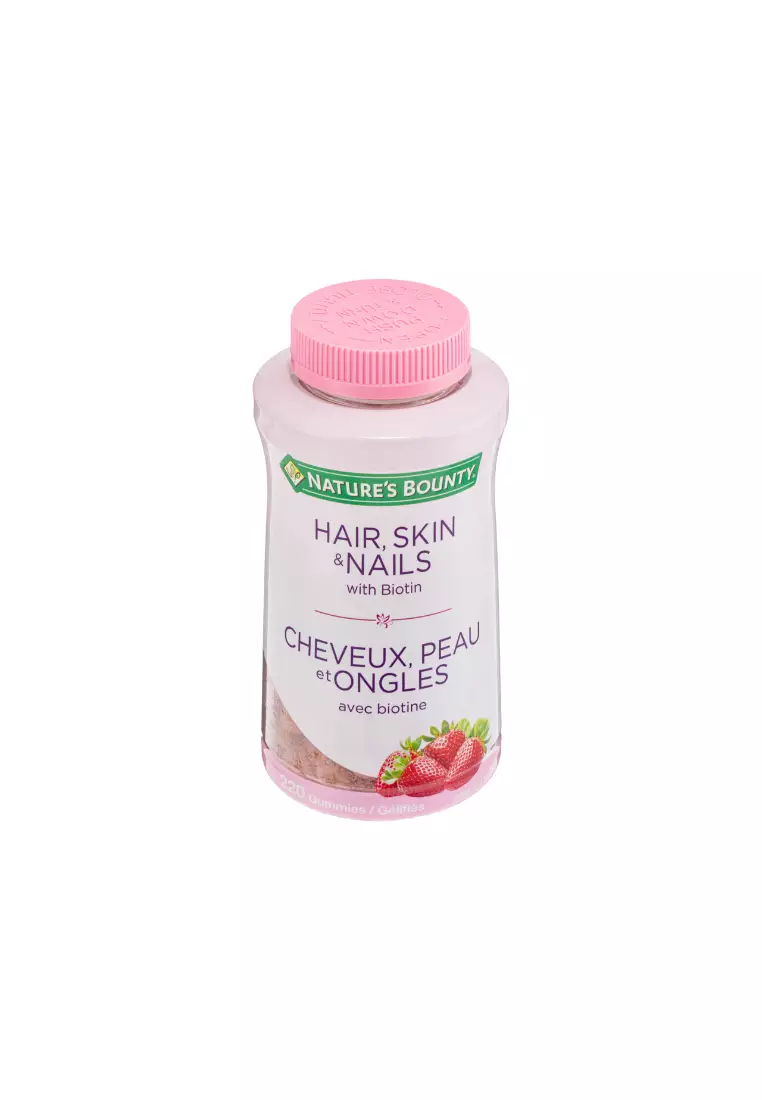 NATURE'S BOUNTY Optimal Solutions Hair, Skin & Nails with Biotin Gummies 220capsule(s)
