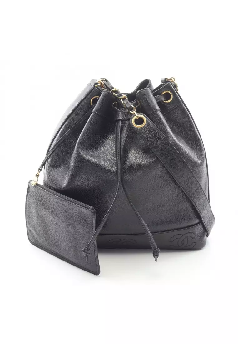 Buy Chanel Pre-Loved Chanel triple coco mark purse chain shoulder