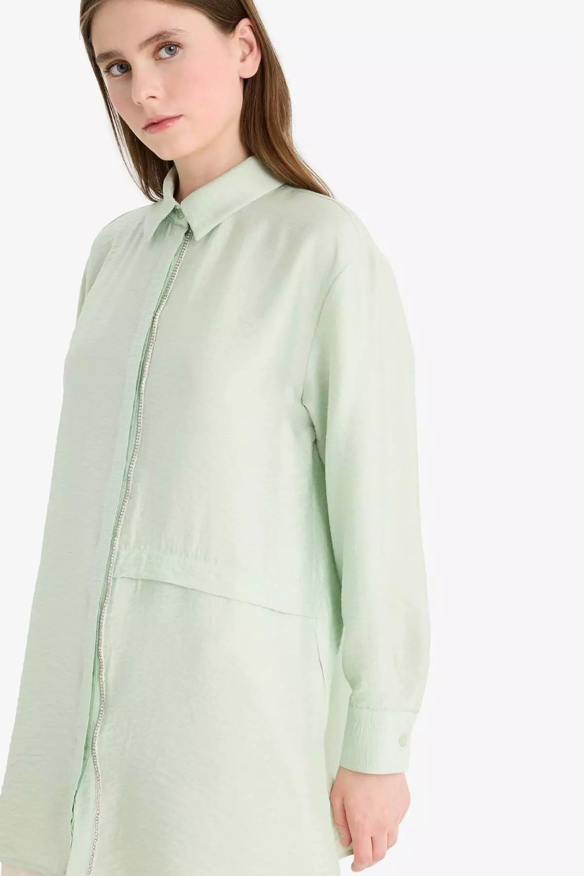 Relax Fit Long Sleeve Hijab Shirt Tunic F1357Ax25Sm