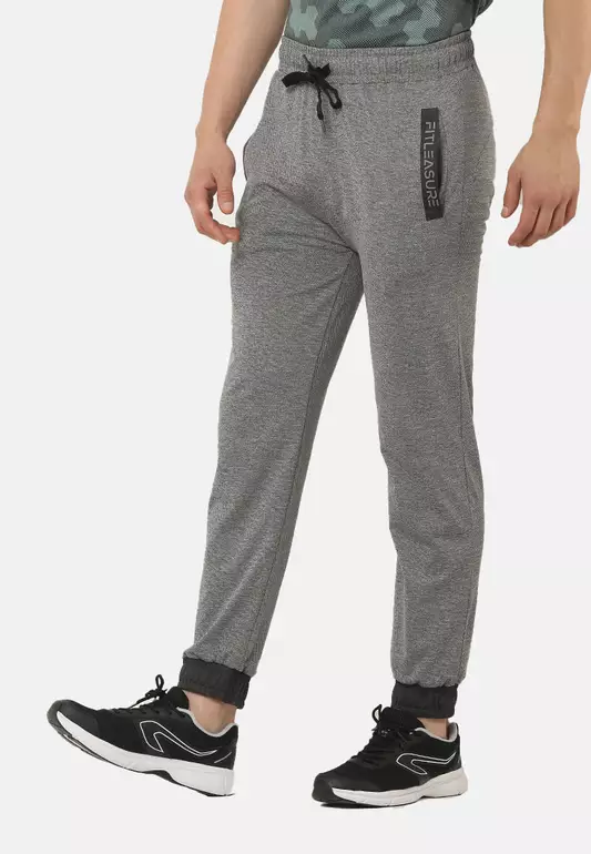 Slim Fit Grey Workout/Training Men's Pants