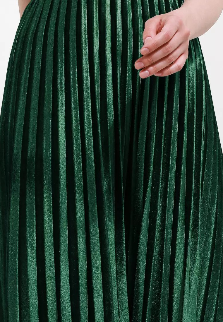 Pleated Skirt Velvet