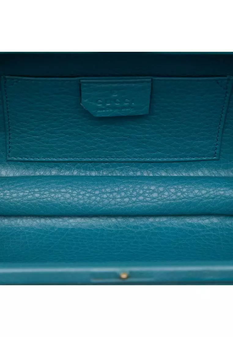 Pre-Loved Gucci Calfskin Soho Clutch On Chain