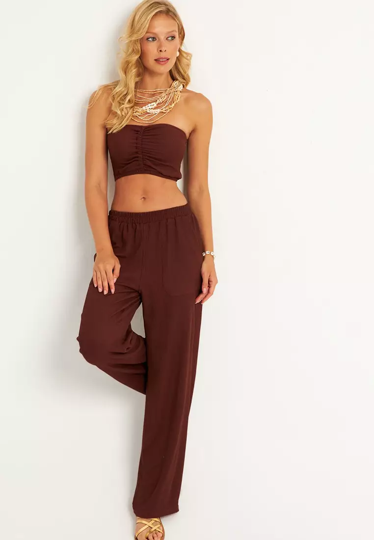 Top And Bottom Ruched Set