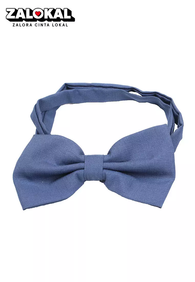 Dasi Kupu Bowtie Biru Denim A35