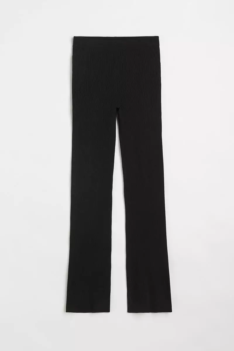 Buy H&M Ribbed flared trousers 2024 Online | ZALORA Singapore