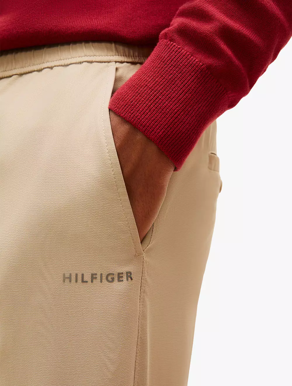 Tommy Hilfiger - Ardent Embroidered Waistband Mercerized Chino Pants