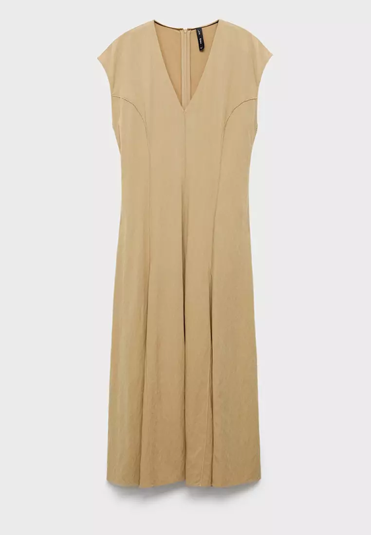 Midi-Dress with Stitching