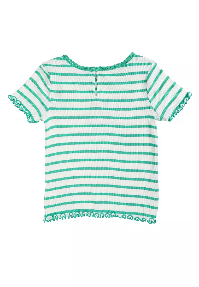 Short Sleeve Rib Logo Tee