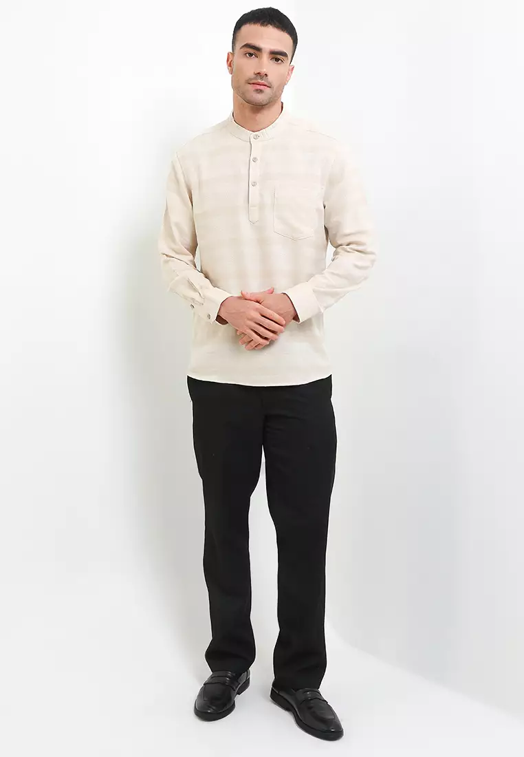 Kemko Dobby Stripe Couple Family - Albert Shirts