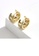 Glamorousky white Fashion and Simple Plated Gold Geometric Pattern Stud Earrings with Cubic Zirconia C0AF5AC25754C5GS_3