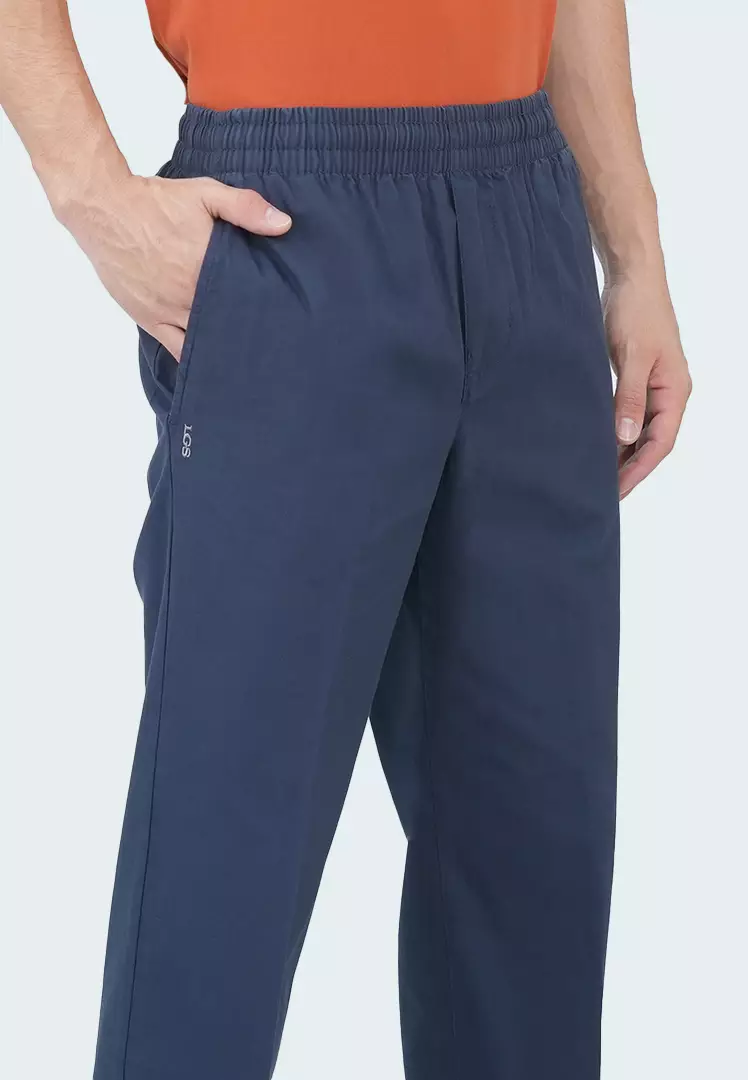 LGS - Celana Kulot Katun - Baggy Pants - Karet Pinggang - Regular Fit - Cream - CKP.578.001.001.C