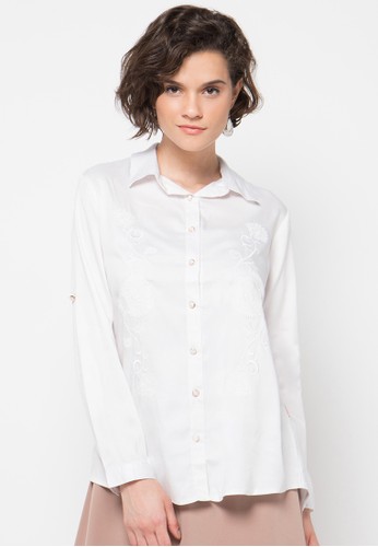 Front Embroidered White Tunic
