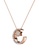 Her Jewellery gold Lune Etoilee Pendant (Rose Gold) - Made with premium grade crystals from Austria 42442AC656FA80GS_2