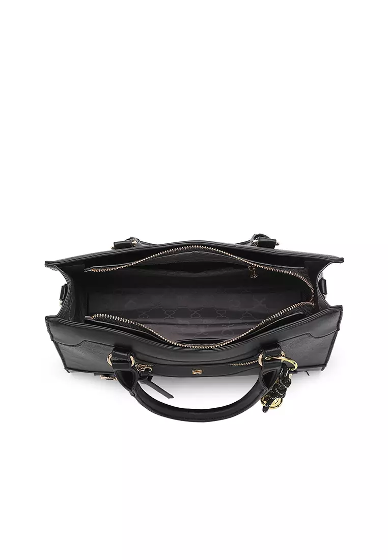 Women's Top Handle Bag / Sling Bag / Crossbody Bag - Black
