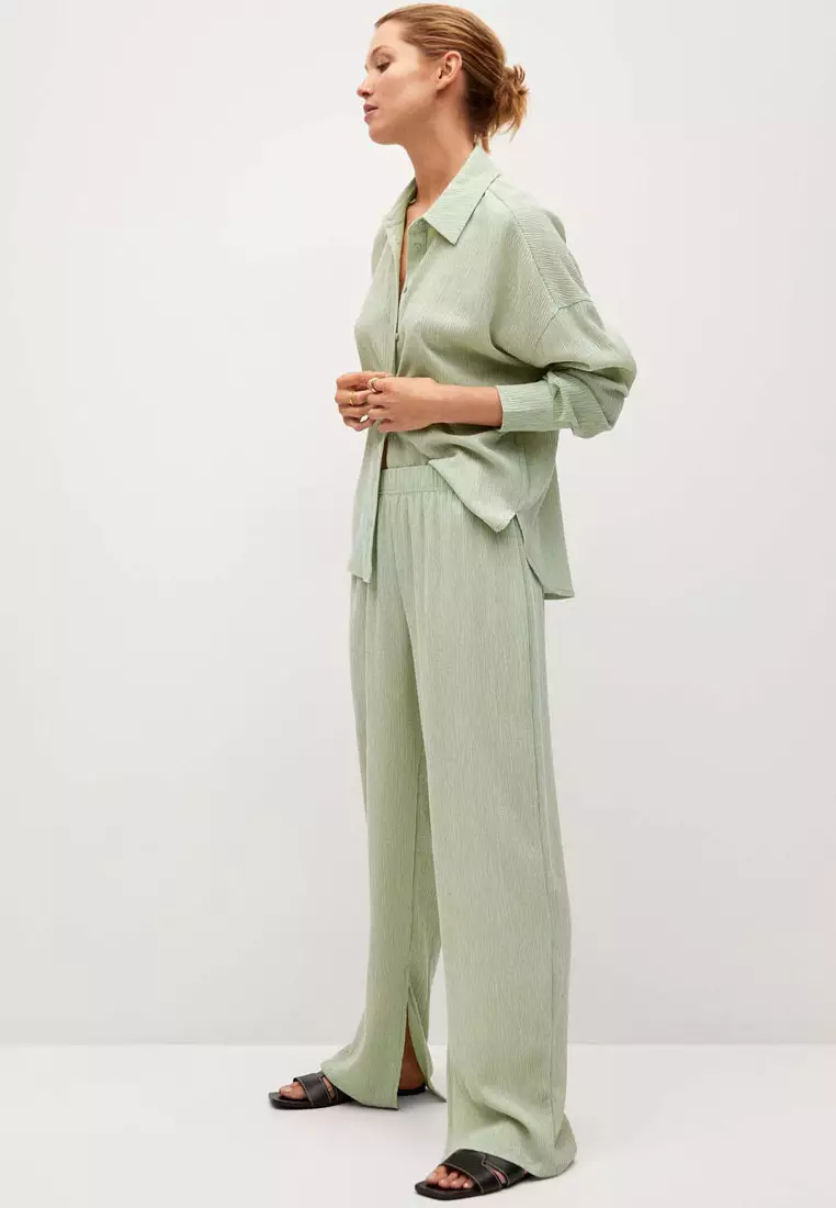 Straight Lyocell Trousers