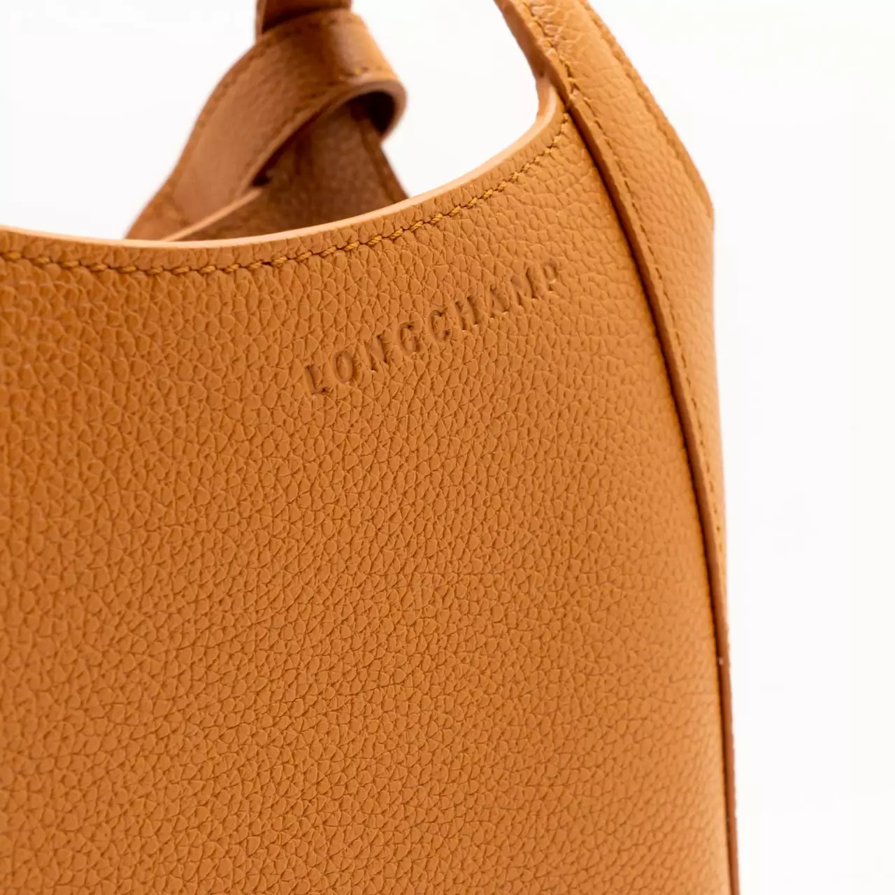[7.7 SALEBRATION] Le Foulonné Small Grained Crossbody Bag Amber