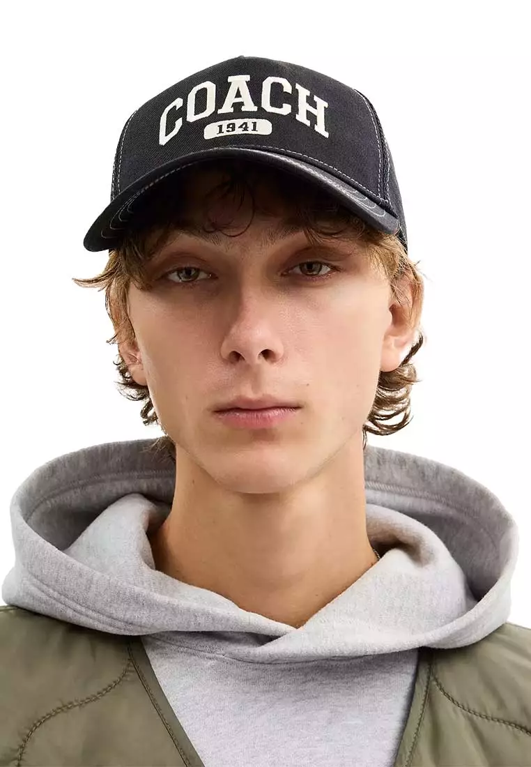 COACH Coach 1941 Varsity Trucker Hat Black CCN87 2026 | Buy COACH