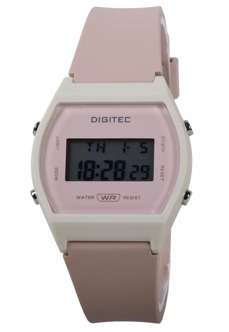 Digitec - Female Digital Watches - Jam Tangan Digital Wanita - Peach - Resin Strap - 6062-D