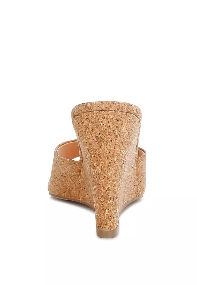 Buy London Rag Cork Wedge Sandals in Natural Online | ZALORA Malaysia